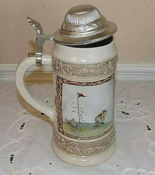 Gerz Beer Stein Germany Gary Patterson Golf Theme Humor 2