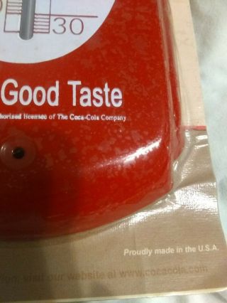 Vintage Drink Coca Cola Sign Of Good Taste Thermometer 4