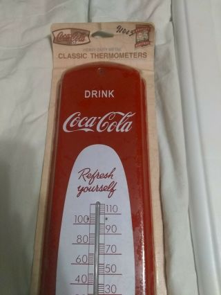 Vintage Drink Coca Cola Sign Of Good Taste Thermometer 7