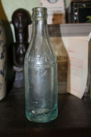 Lineville Alabama Cola Nip Embossed Bottle Ala Al Kola Wars Rare 7 Oz