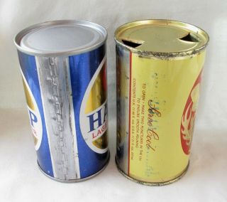 Vtg Tennents & Harp Lager Flat Top Beer Cans - Scotland 4