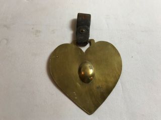 Antique Brass Horse Tack Medallions Ornaments Heart 1800’s
