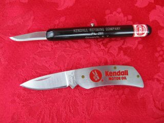 Kendall Motor Oil Advertising Zippo Knife & Razor Knife