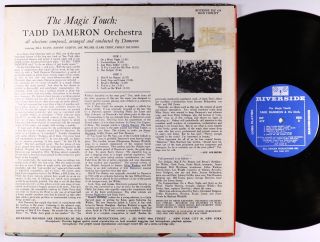 Tadd Dameron - The Magic Touch LP - Riverside - RLP 419 Mono VG, 2