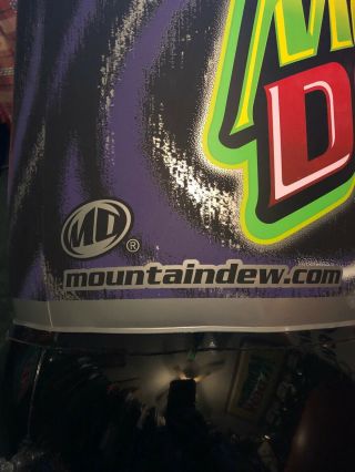 Mountain Dew Pitch Black inflatable bottle holds air MAN CAVE over 4’ tall 4