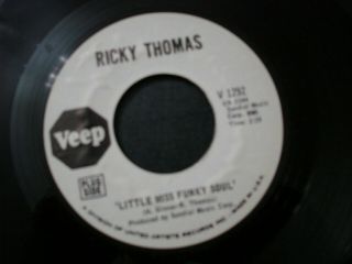 RICKY THOMAS LITTLE MISS FUNKY SOUL PROMO 45 RECORD WHY DID I EVER LET YOU GO NM 2