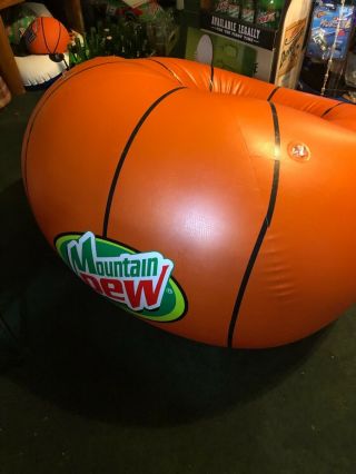 Mountain Dew inflatable basketball chair 1999 holds air rec room MAN CAVE 4