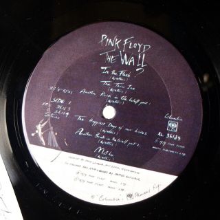 PINK FLOYD: The Wall US Orig Columbia ’79 2x LP w/ Innersleeves Rare Rock 7