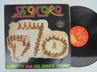Fela Kuti And The Africa 70 Shakara Makossa Afrobeat Afro Funk Orig Ny Lp Hear