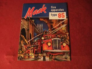 1949? Mack Fire Equipment Truck Apparatus Brochure Old Booklet