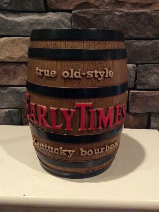 Early Times Bourbon Whiskey Barrel Coin Bank Early Times Bourbon