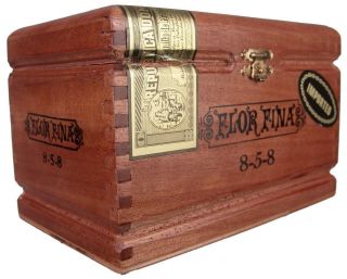 Arturo Fuente Empty Wooden Cigar Box - Short Story Flor Fina 8 - 5 - 8 Cuban Corona 2