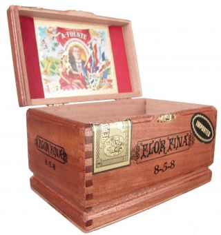 Arturo Fuente Empty Wooden Cigar Box - Short Story Flor Fina 8 - 5 - 8 Cuban Corona 3