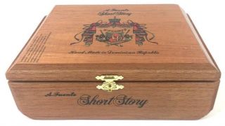 Arturo Fuente Empty Wooden Cigar Box - Short Story Flor Fina 8 - 5 - 8 Cuban Corona 4