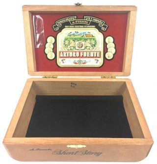 Arturo Fuente Empty Wooden Cigar Box - Short Story Flor Fina 8 - 5 - 8 Cuban Corona 5