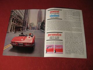 1962 Chevy Corvette Brochure Sales Showroom Dealership Old Vintage Booklet 4