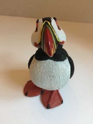 Don James Signed Birds Puffin Pelican Coastal Figurines 3