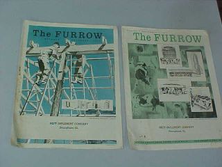 Vintage 1957 John Deere " The Furrow " Magazines (2 Issues - Sept & Oct)
