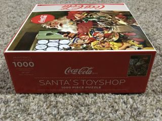 Coca - Cola Christmas Santa’s Toyshop 1000 Piece Puzzle 2008 2