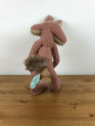 Vintage Wile E Coyote Large Plush Stuffed Warner Bros.  1971 Mighty Star 4 ' 2