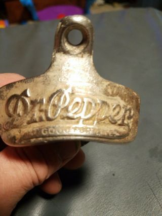 Dr Pepper Starr " X " Bottle Opener 1930s Brown Co.  Newport News,  Va.