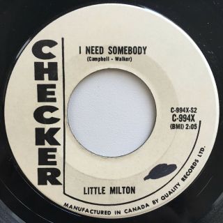 Little Milton Rare I Need Somebody R&b Soul Dancer 45 Listen