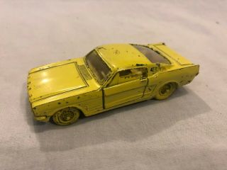 Vintage Corgi Toys Ford Mustang Fastback 2,  2 Die Cast With Dog