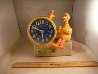 Vintage Sesame Street Bradley Big Bird Talking Alarm 1970 