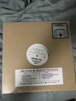 Bob Dylan Blood On The Tracks Test Pressing Vinyl Record Lp Rsd 2019
