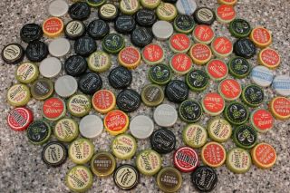100 Shiner Beer Bottle Caps Random Mixed Colors No Dents Fast Shipng