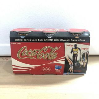Olympic 2004 Coca Cola Coke 3 Can Box Set From Singapore Gold,  Silver,  Bronze