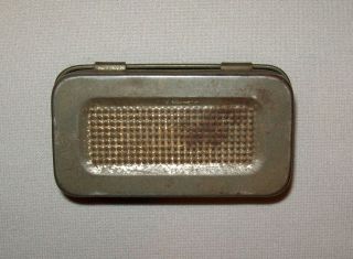 Old Antique Vtg 1800s Bells Waterproof Wax Vestas Small Tin Match Box 3