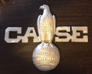 Cast J.  I.  Case Eagle Steam Engine tractor 900 Sign Antique Gas Pump Gulf Shell 2