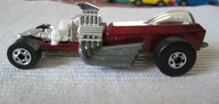 1994 Mattel Hot Wheels Metallic Red Dragster Rigor Motor Casket Skull Car