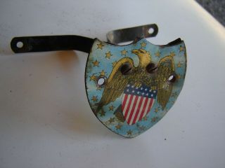 Antique Eagle And Shield Flag Holder