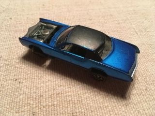 1968 Vintage Redline Hot Wheels Aqua - Blue CUSTOM EL - DORADO Orig Owner/Cond - hood 4