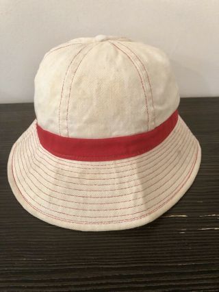 Vintage Old Milwaukee Draft Beer Red And White Bucket Fishing Hat 3