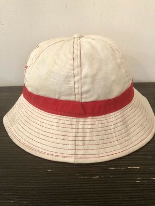 Vintage Old Milwaukee Draft Beer Red And White Bucket Fishing Hat 4