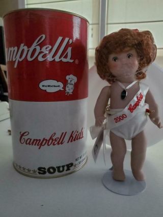Vintage Campbell Kid 2000 Doll In A Can 1999