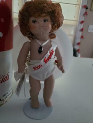 Vintage Campbell Kid 2000 Doll in a Can 1999 3
