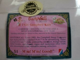 Vintage Campbell Kid 2000 Doll in a Can 1999 7