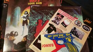 KISS LOVE GUN Album COMPLETE,  POP GUN AND INSERT 2