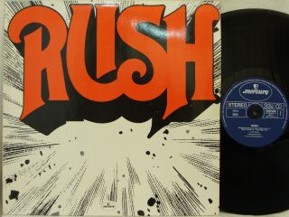 Rush - S/t Lp (rare German Import On Blue Mercury,  " Red " Title,  Debut Album)