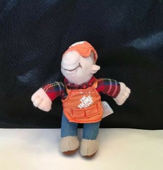 Rare Collectible Home Depot Homer Doll With Apron Keychain