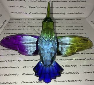 Ganz Crystal Expressions 7 " Acrylic Hanging Hummingbird Sun Catcher Ornament