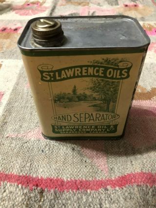 St Lawrence Oils Hand Separator Oil Can