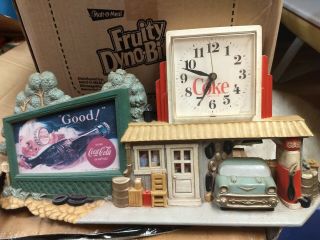 Vintage 1988 Coca Cola Family Drive In Diner Clock 2899 Burwood USA 2