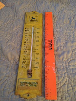 Vintage John Deere Wall Thermometer Usa Made