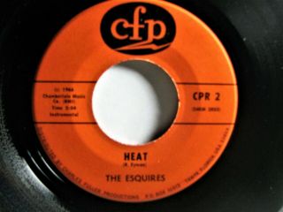The Esquires Heat/heartaches Stay In The Night 1966 Florida Garage In Nm