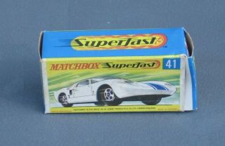 1969 Matchbox Superfast No.  41 Ford Gt Racer 95,  Finish W/box